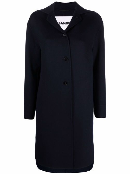 Button-front coat - Blue