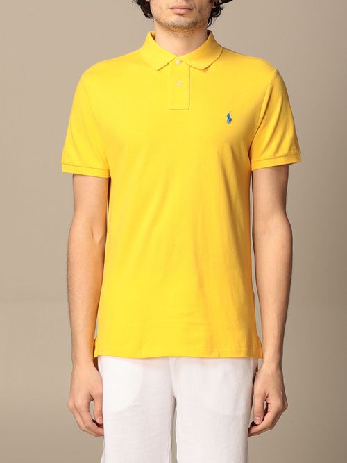 Cotton polo shirt with logo