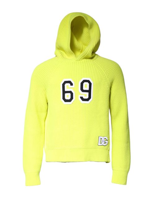 Cashmere Logo Hoodie — Yellow