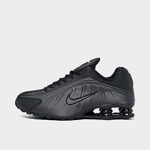 Men's Shox R4 Casual Shoes in Black/Bright Crimson