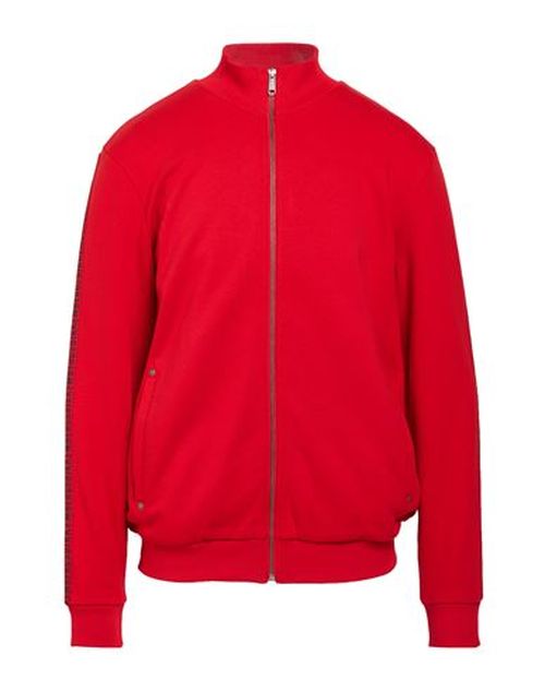 Man Sweatshirt Red Size L Cotton