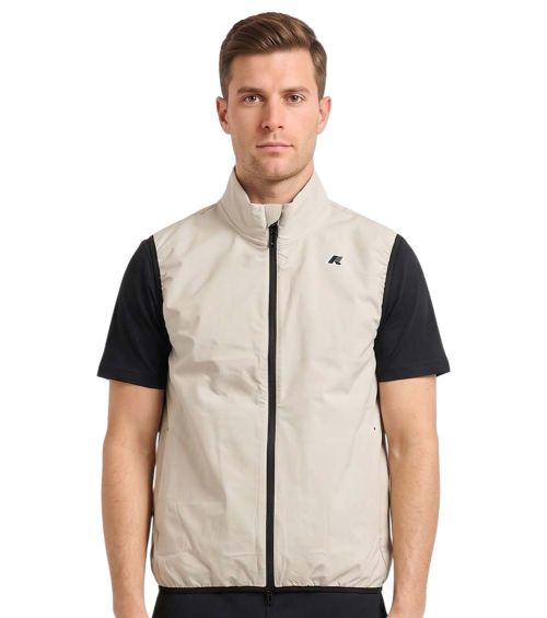 Beige Sleeveless Jacket