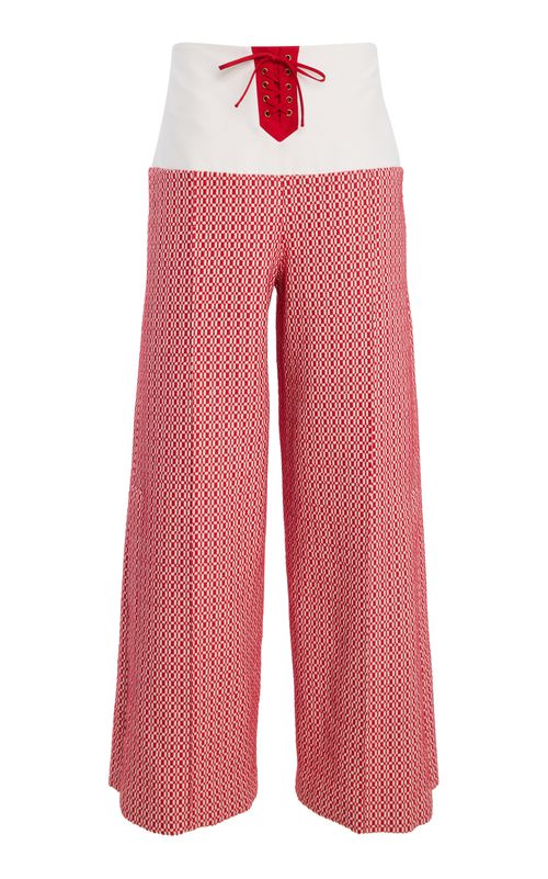 Front & Center Lace Up Woven Pants - Moda Operandi