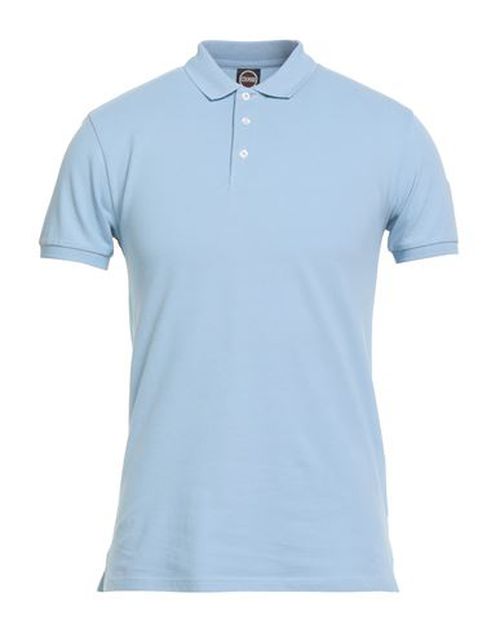 Man Polo shirt Sky blue Size L Cotton, Elastane