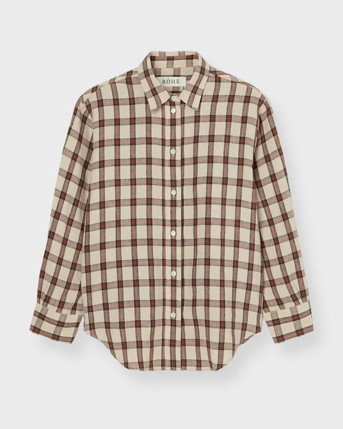 Róhe Shirt Oversized Check Red