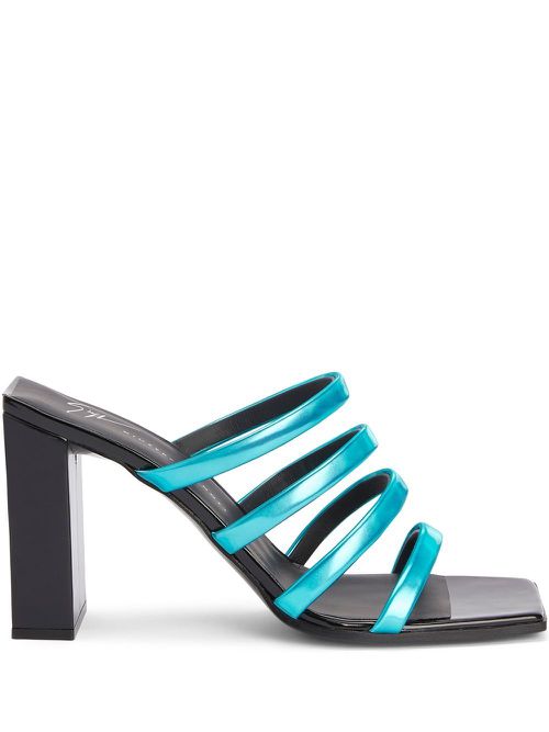 Strappy mule sandals - Blue