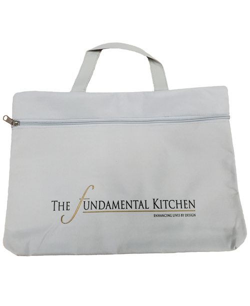 Tfk Canvas Totes with Zipper - Gray