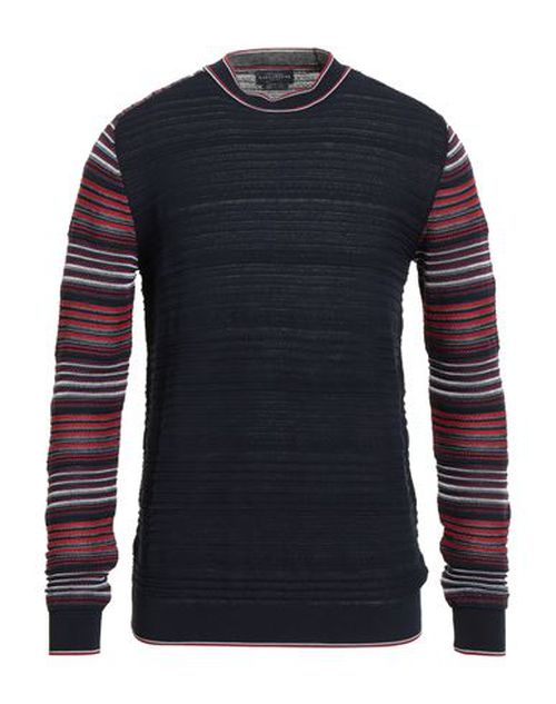 Man Sweater Midnight blue Size 38 Cotton