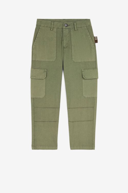 Logo-print Cotton Cargo Trousers