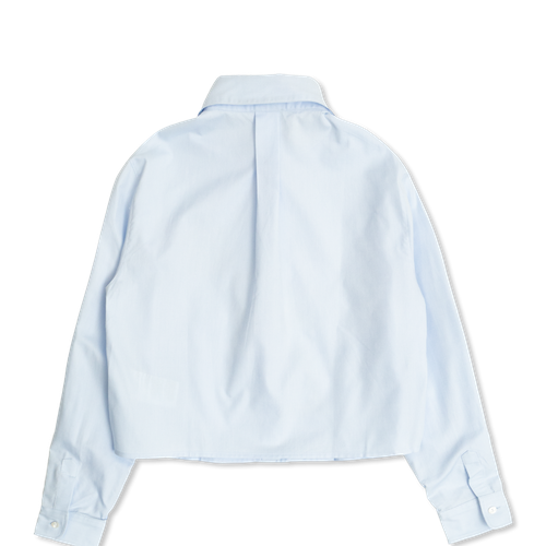 Dolce & Gabbana Kids | Shirt With Logo Patch, Unisex, Light Blue | Realry
