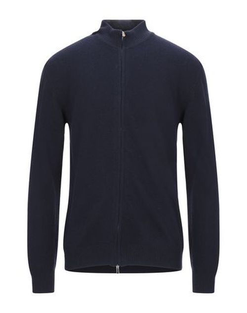 Daniele Fiesoli Man Cardigan Midnight blue Size M Merino Wool