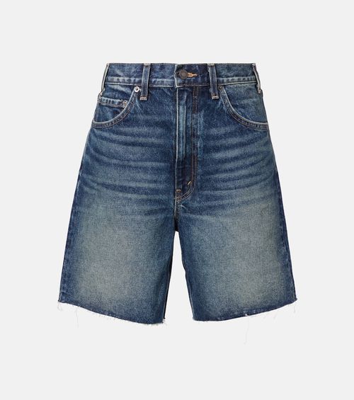 Russel mid-rise denim shorts