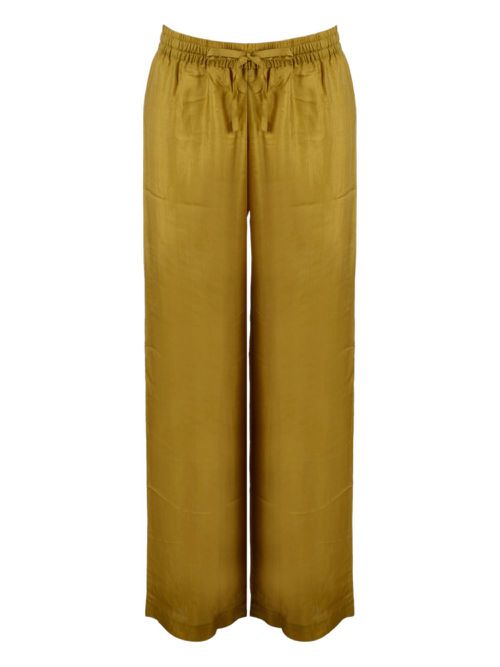 THE ROSE IBIZA silk trousers - Yellow