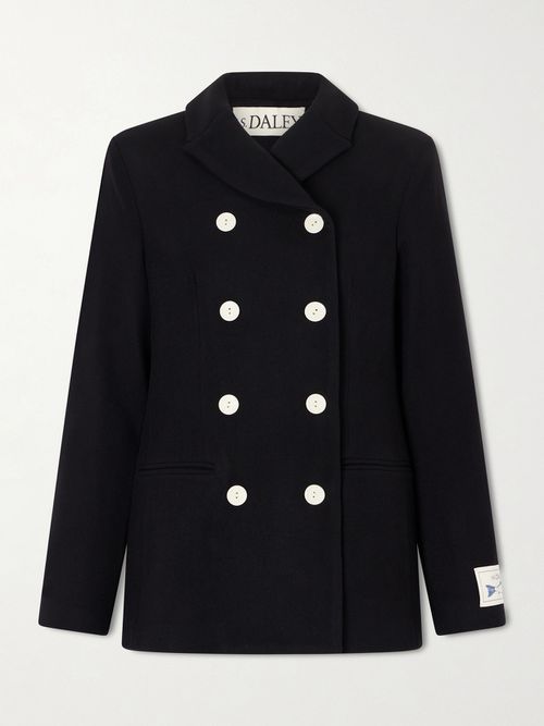 S. S. Daley - Marianne Double-breasted Wool-blend Jacket - Black