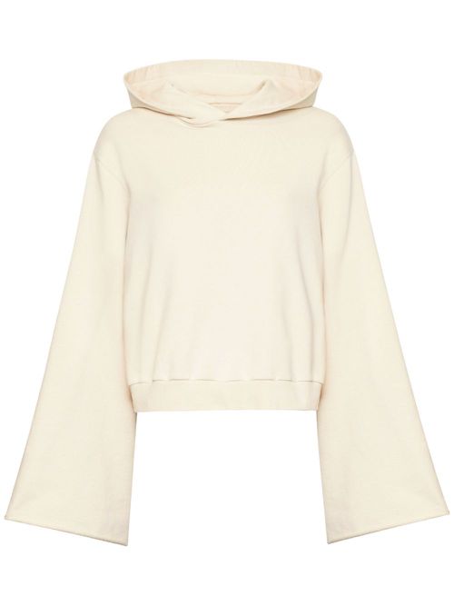 Drop-shoulder hooded sweatshirt - Neutrals