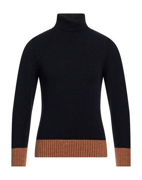 Man Turtleneck Midnight blue Size 36 Wool, Acrylic, Alpaca wool