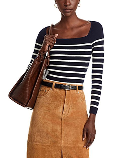 Carla Cotton Wool Striped Top