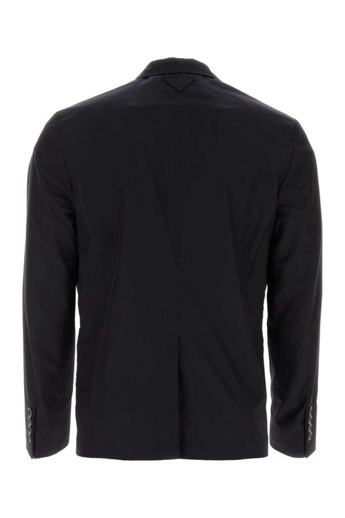 Midnight Blue Cotton Blazer