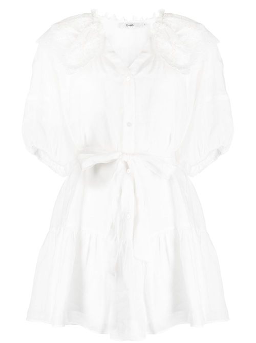 Lace-detail dress - White