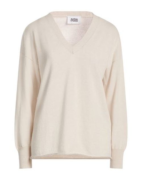 Woman Sweater Beige Size 10 Wool, Cashmere