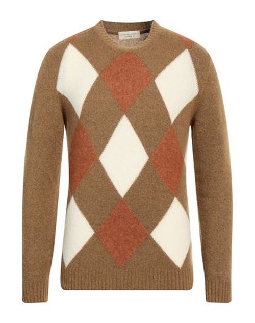 Man Sweater Camel Size 40 Cashmere, Silk, Polyester