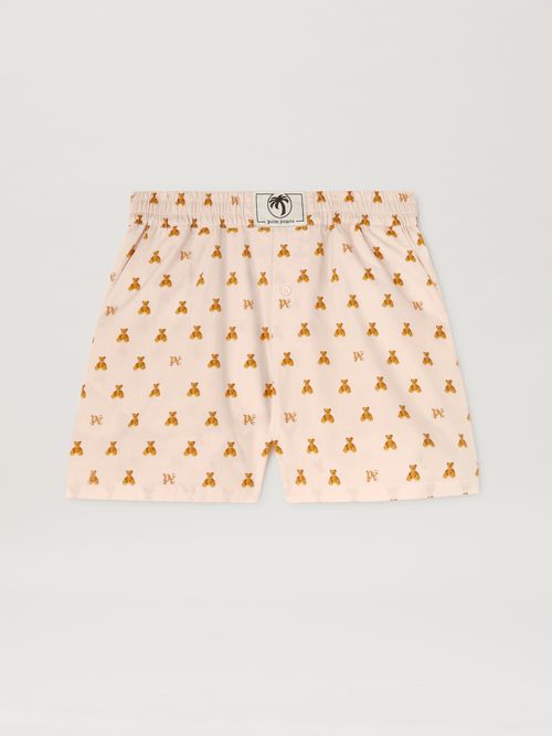 Mini Bear Monogram Shorts Soft Pink - Br Woman  Soft Pink