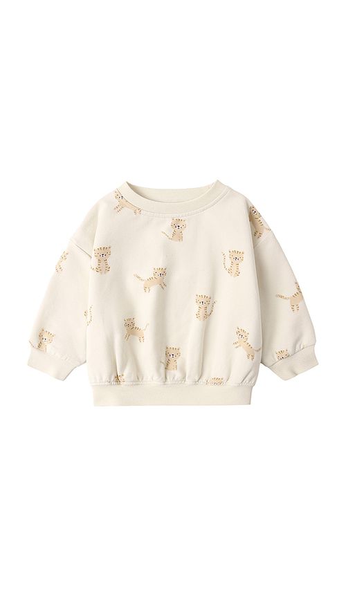 QUINCY MAE Relaxed Sweatshirt in Tigers. 12-18M also -24M