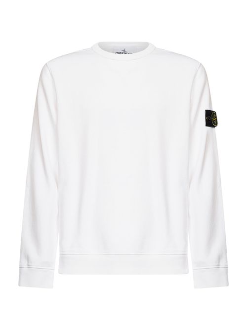 Logo-Patch Crewneck Sweatshirt — White