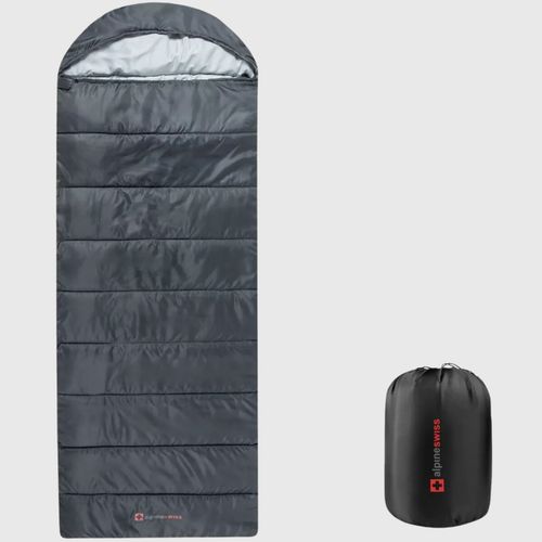 Sleeping Bag Adult Waterproof All Season Camping Backpacking Hiking - Gray