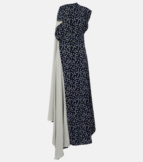 Devyn floral draped maxi dress