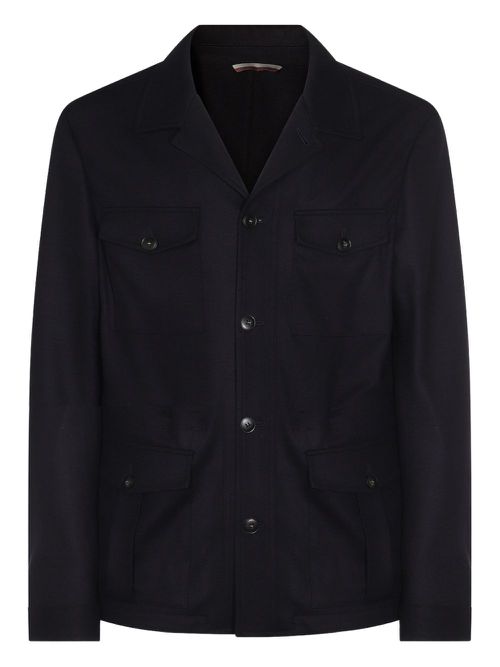 Flap-pocket blazer - Black