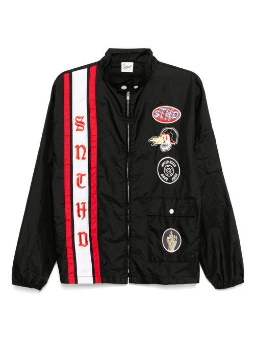 SAINT MXXXXXX badges zip-up jacket - Black