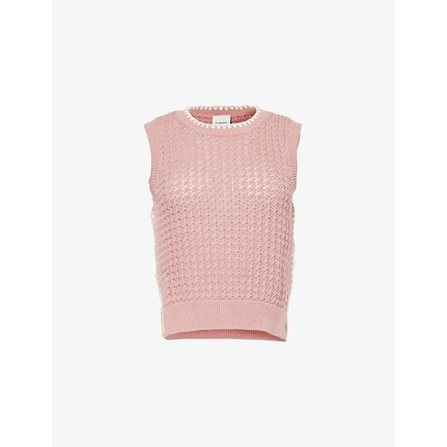 Womens Woodrose Delaney Cotton Knitted Vest M