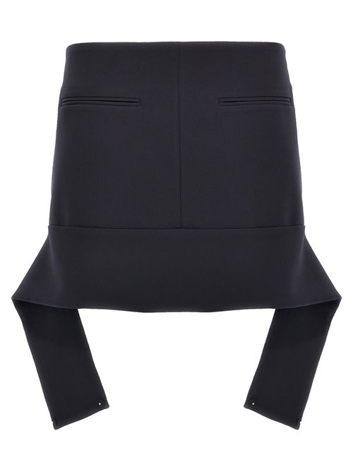 Reversed Belt Mini Skirts