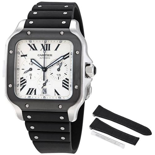 Santos Chronograph Silver Dial Mens Watch WSSA0017