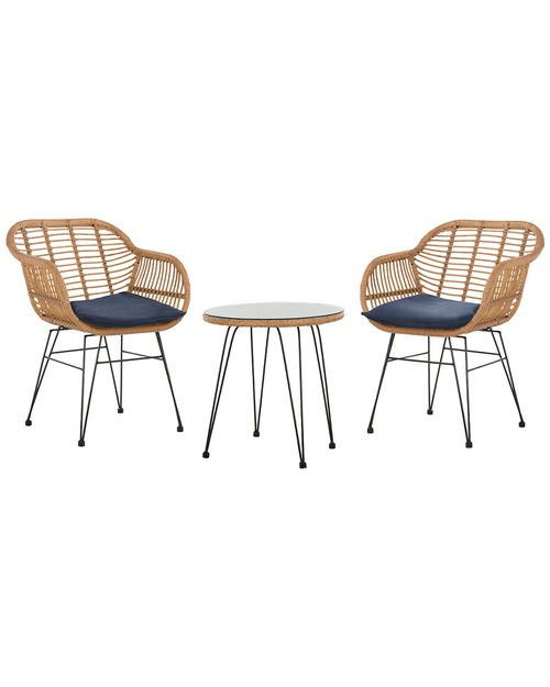 Alton Outdoor 3pc Lounge Set
