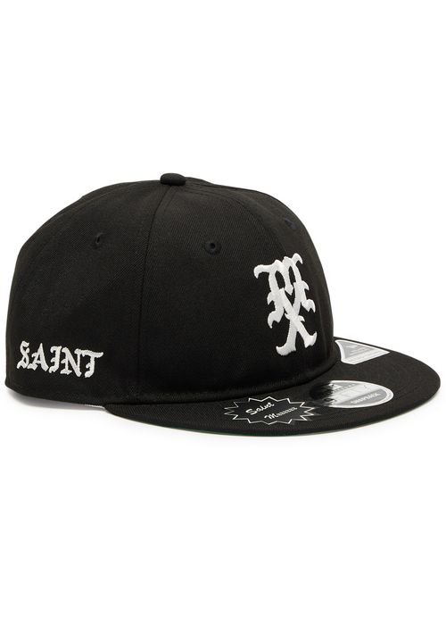 X New Era Logo Cotton Snapback cap - Black