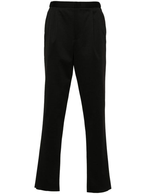 Pleat-detail trousers - Black