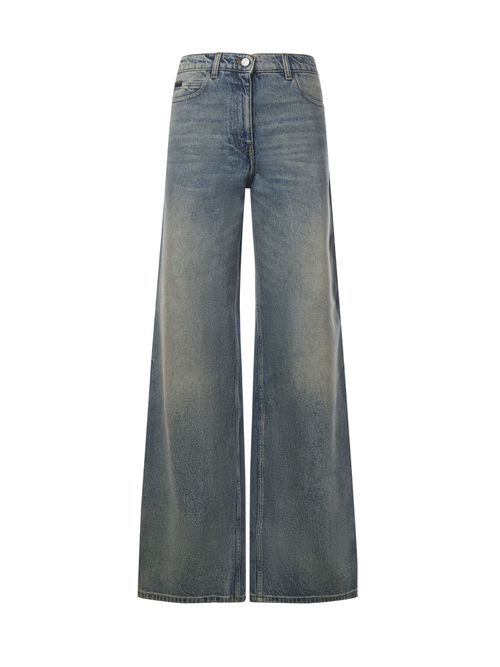 Jeans Vintage Medium Blue Cotton - Women