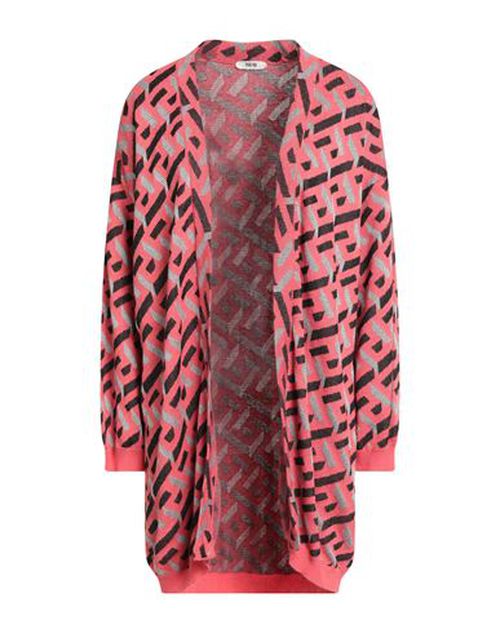 Woman Cardigan Salmon pink Size M/L Viscose, Polyamide, Polyester