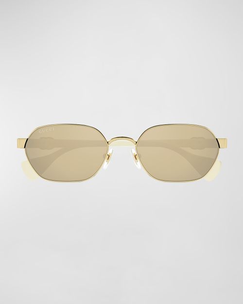 GG Logo Metal Cat-Eye Sunglasses