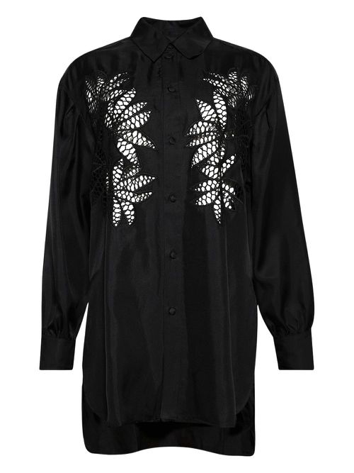 Cut-out detail shirt - Black