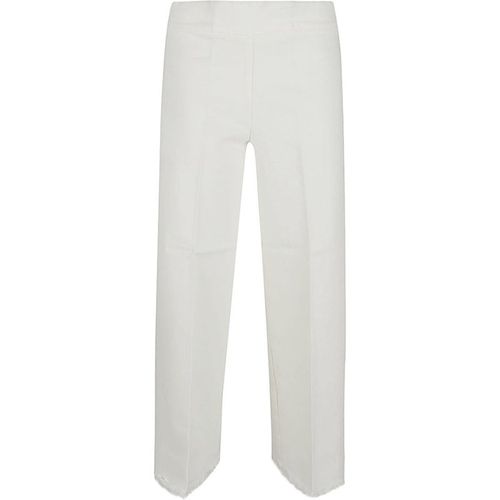 Avenue Montaigne Cropped Frayed Denim Trouser
