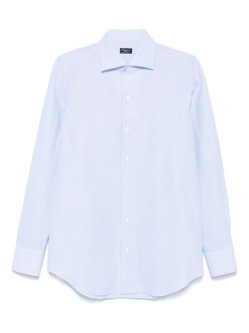 Finamore 1925 Napoli micro-pattern shirt - Blue
