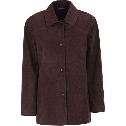 S Maxmara Smmgocce Suede Shirt With Silk Lining