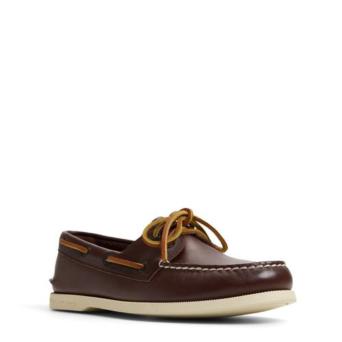 Men's Authentic Original 2 Eye Leather Boat Shoes (Brown Primary - Multi)