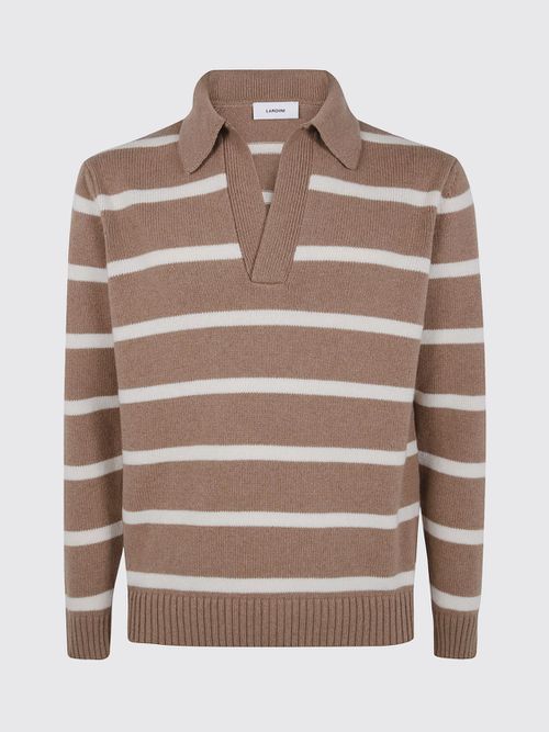 Polo Shirt Men color Brown