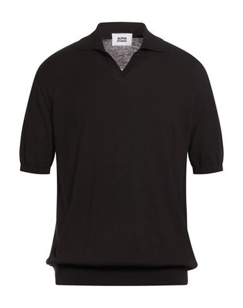 Man Sweater Black Size 48 Cotton