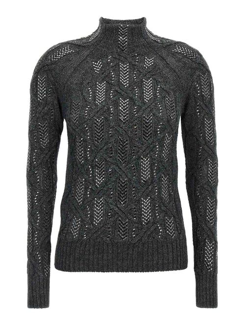 Crystal Braid Sweater