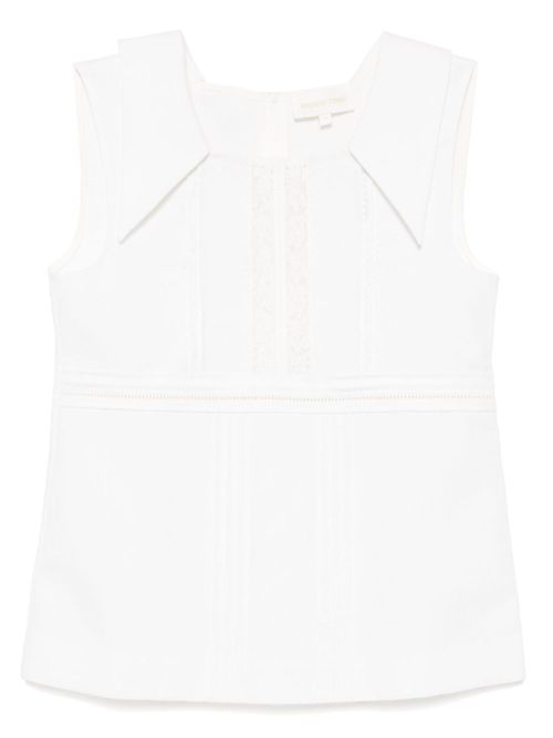 Square-neck top - White